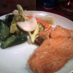 藤田サラダと鮭