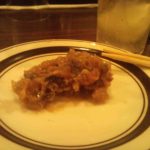 本日のお通し。松前から届いたにしんの味噌漬け。これはご飯が欲しくなる。